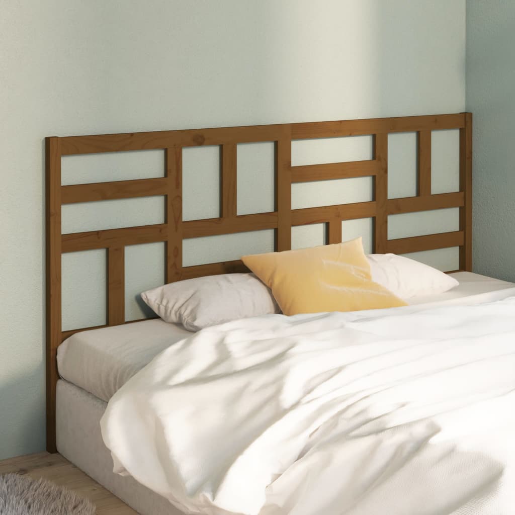 Cabeceira de cama 106x4x104 cm pinho maciço branco