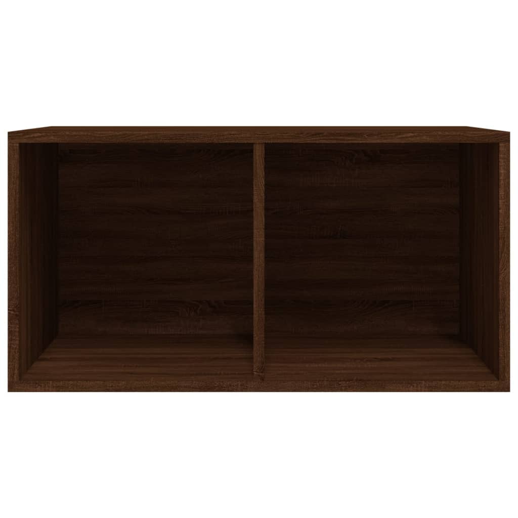 Caixa discos vinil 71x34x36cm derivados madeira cinzento sonoma