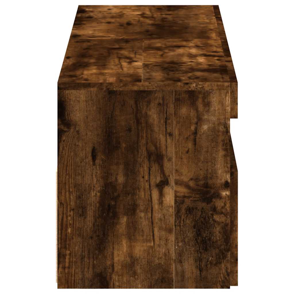 Móvel de TV com luzes LED 2 pcs 75x35x40 cm branco