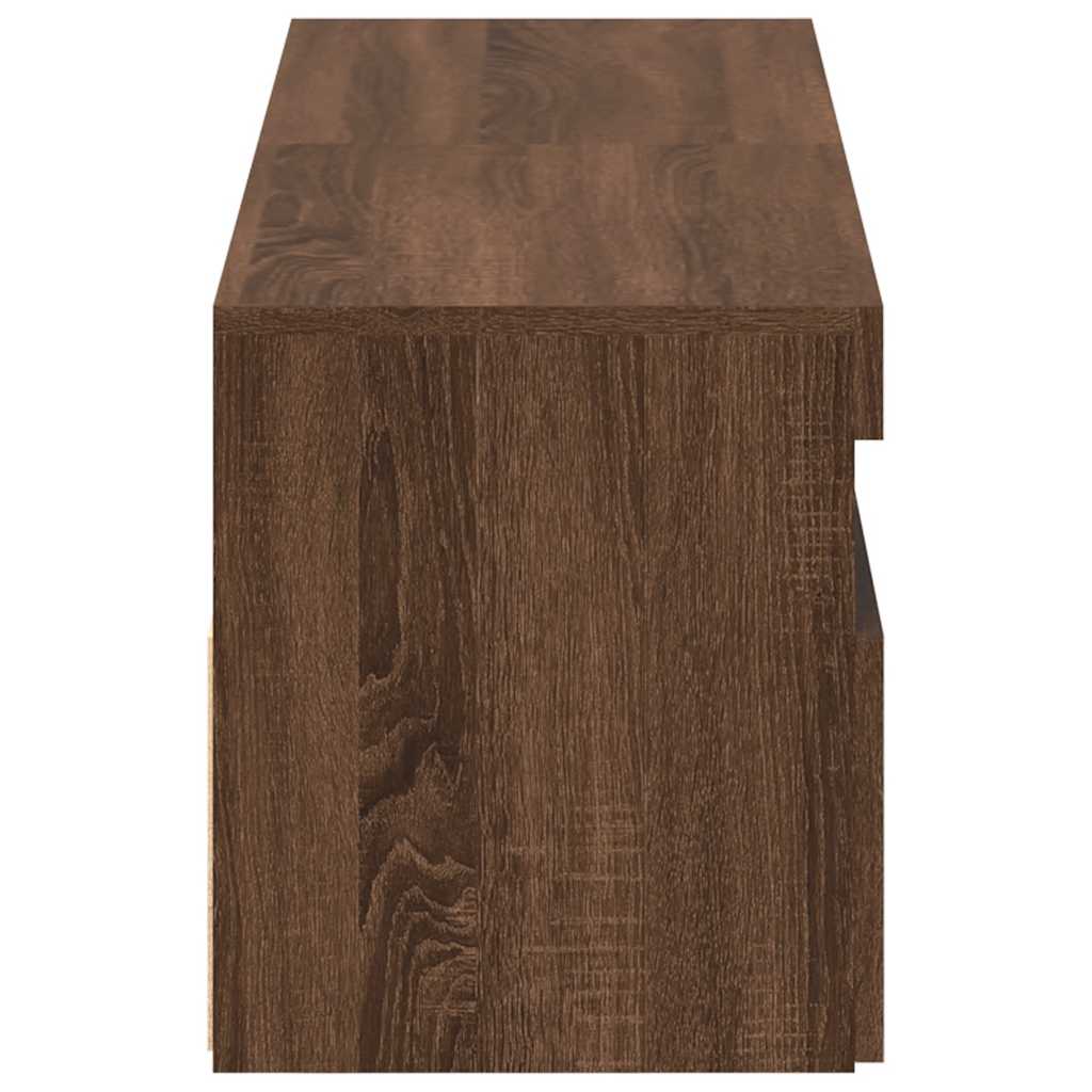 Móvel de TV com luzes LED 2 pcs 75x35x40 cm branco