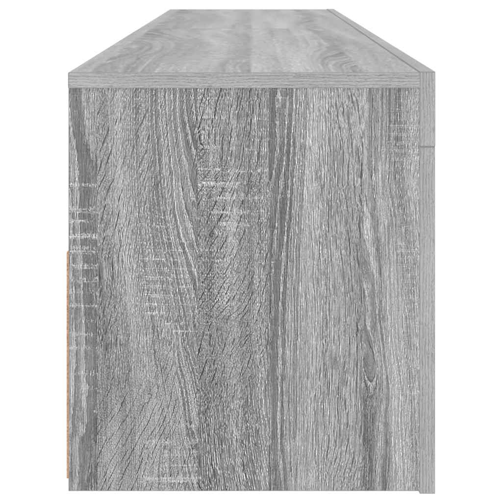 Móvel de TV com luzes LED 75x35x40 cm branco