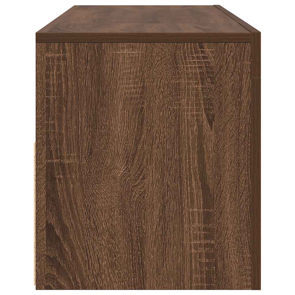 Móvel de TV com luzes LED 75x35x40 cm branco