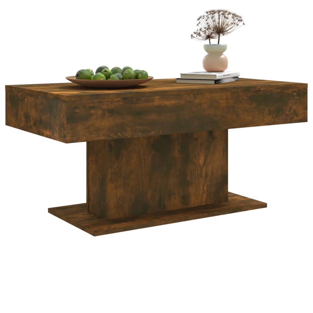 Mesa de centro 96x50x45 cm derivados de madeira cinzento sonoma