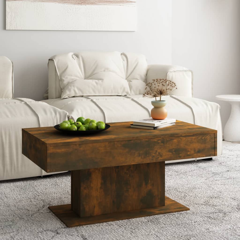 Mesa de centro 96x50x45 cm derivados de madeira cinzento sonoma
