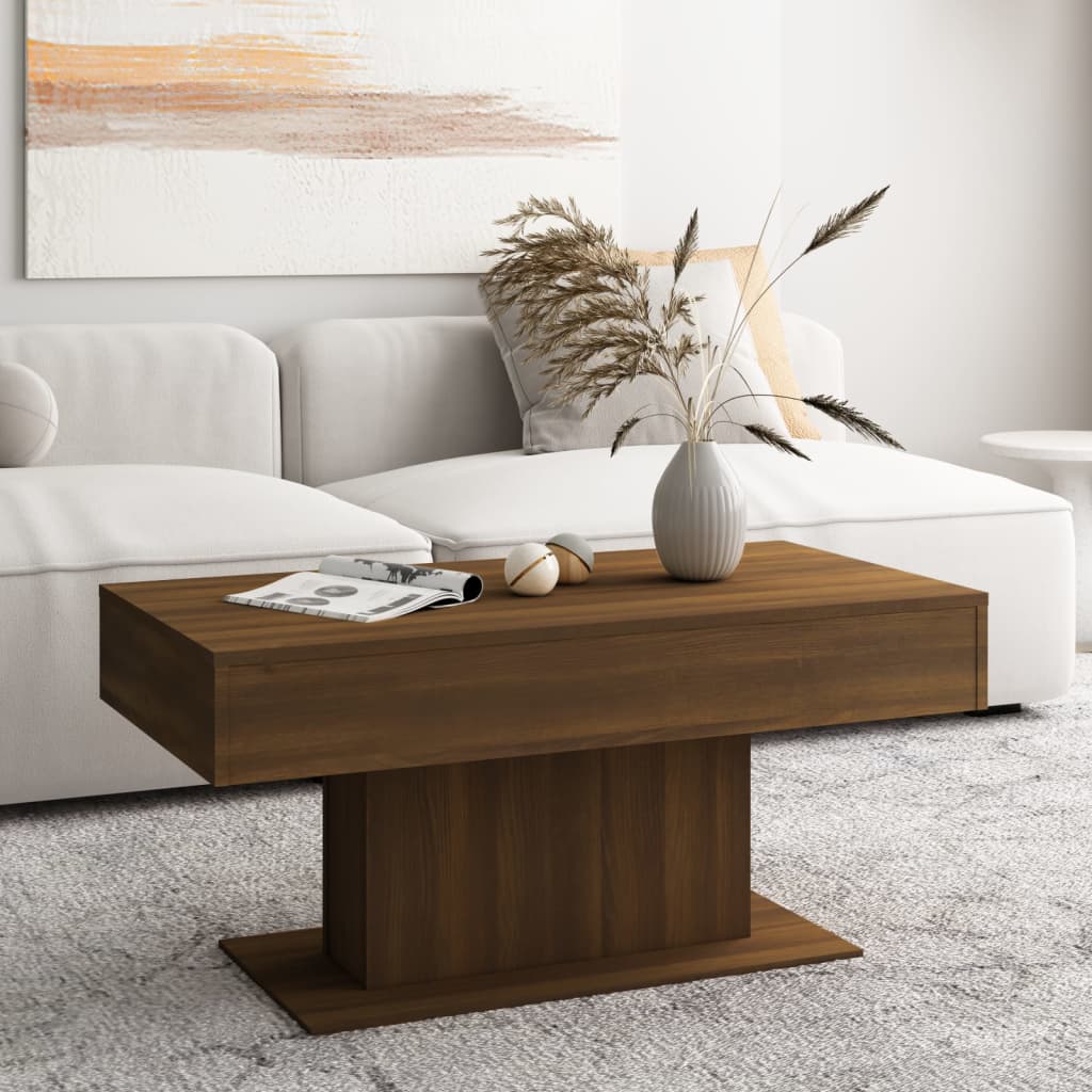Mesa de centro 96x50x45 cm derivados de madeira cinzento sonoma
