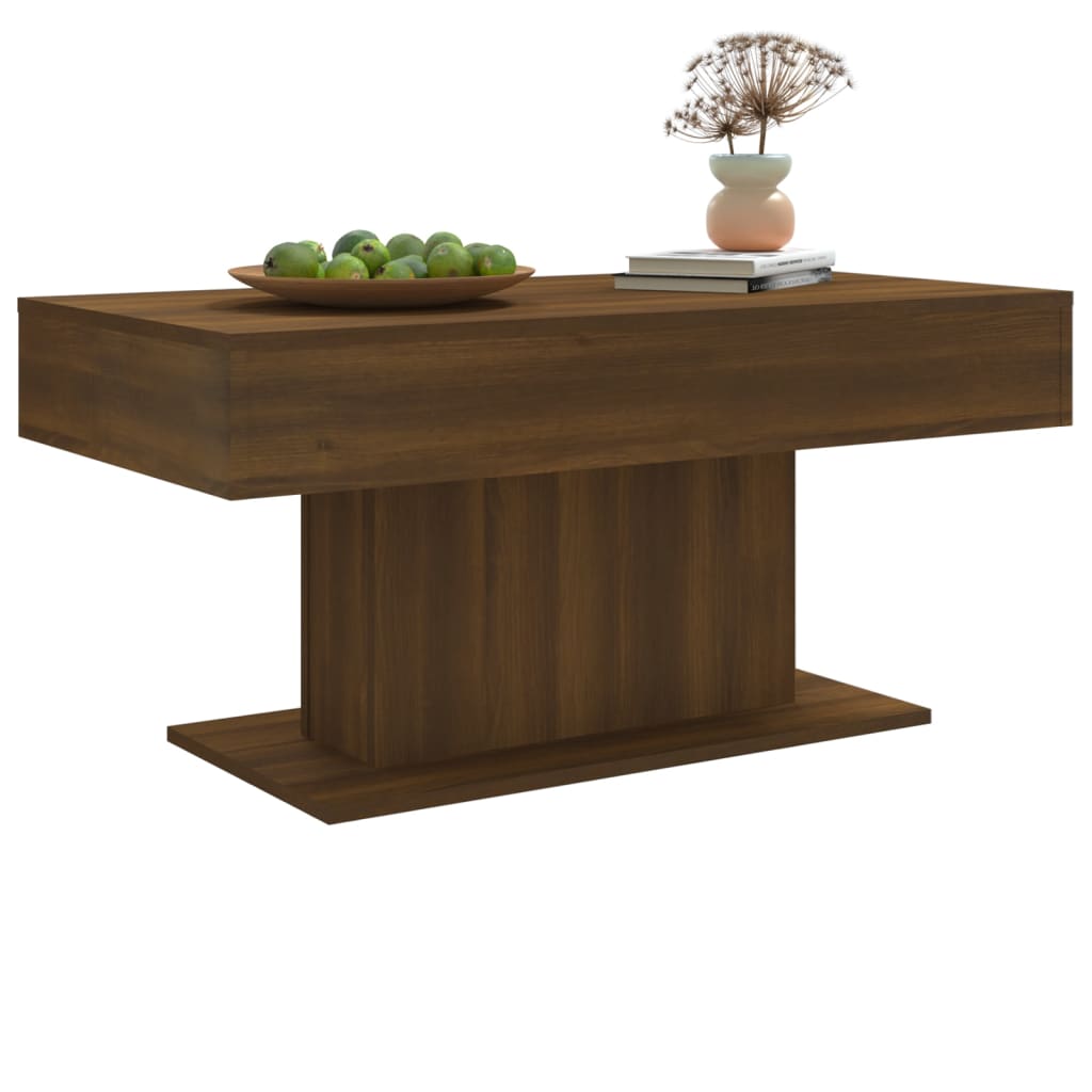 Mesa de centro 96x50x45 cm derivados de madeira cinzento sonoma
