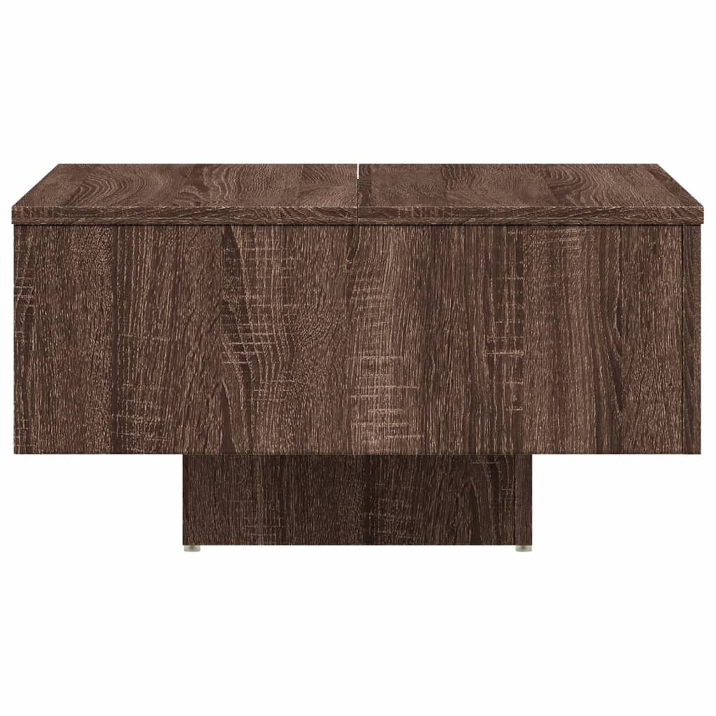 Mesa de centro 60x60x31,5 cm derivados de madeira cinza sonoma