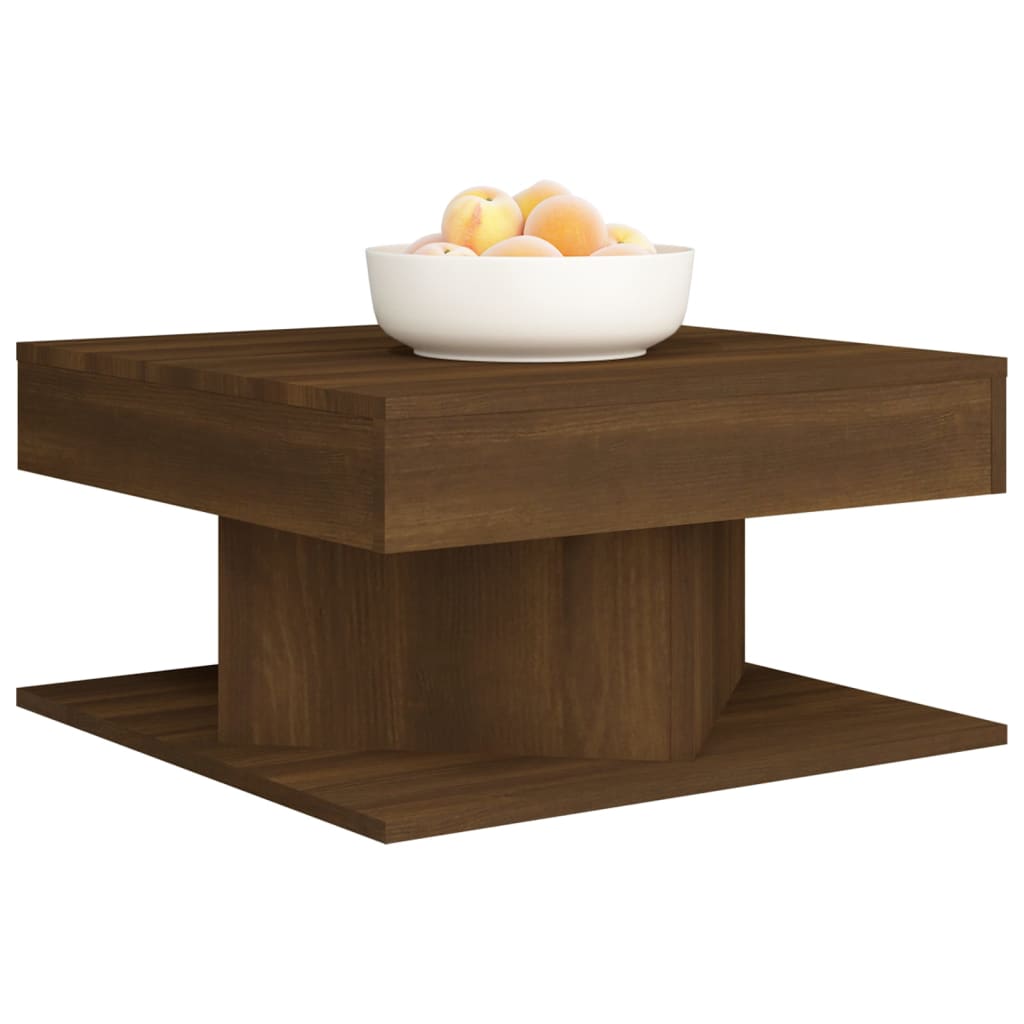 Mesa de centro 57x57x30 cm derivados de madeira cinzento sonoma
