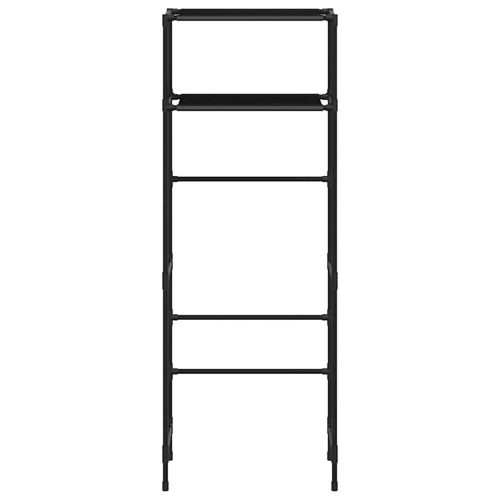 Estante arrumação p/ sanita 2 níveis 53,5x28x143 cm ferro preto