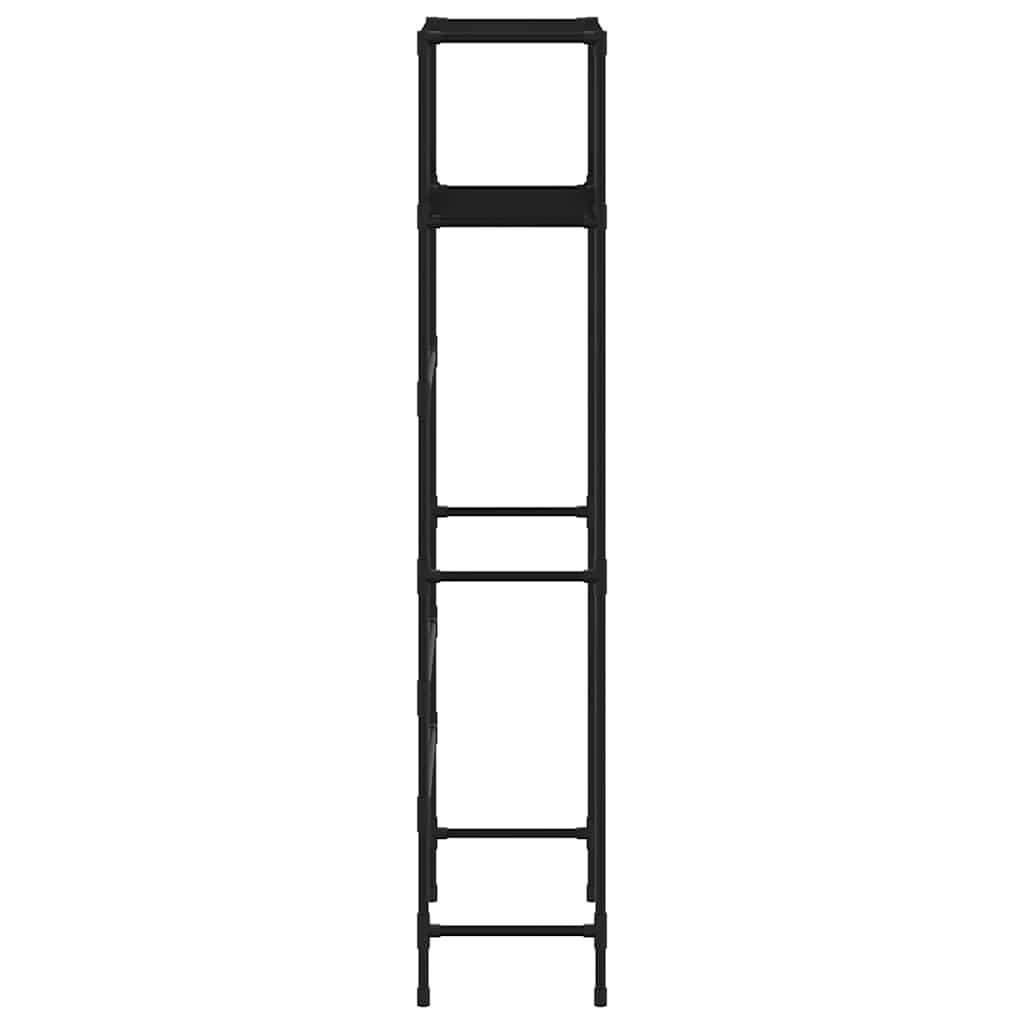 Estante arrumação p/ sanita 2 níveis 53,5x28x143 cm ferro preto