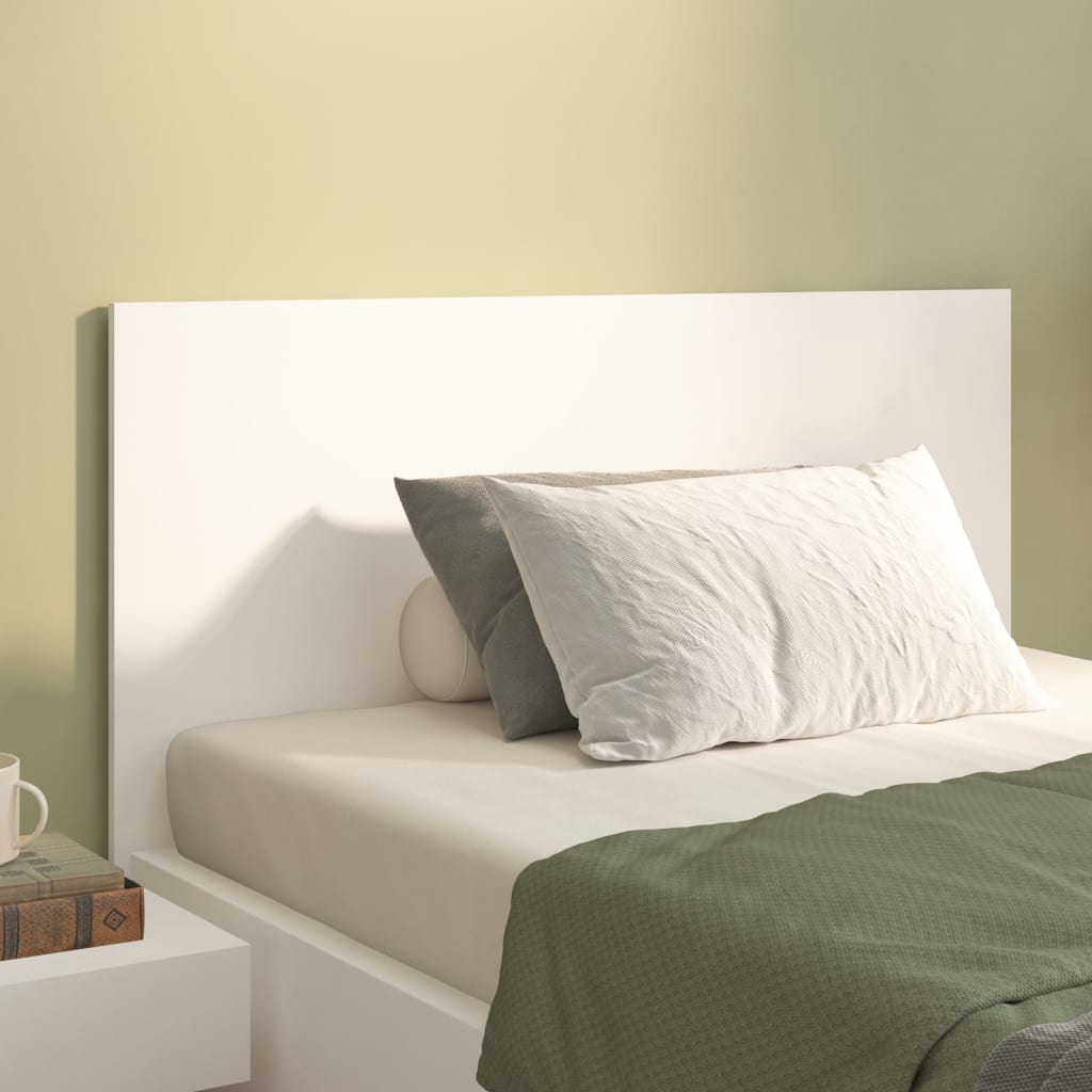 Cabeceira cama 120x1,5x80 cm derivados madeira branco/sonoma