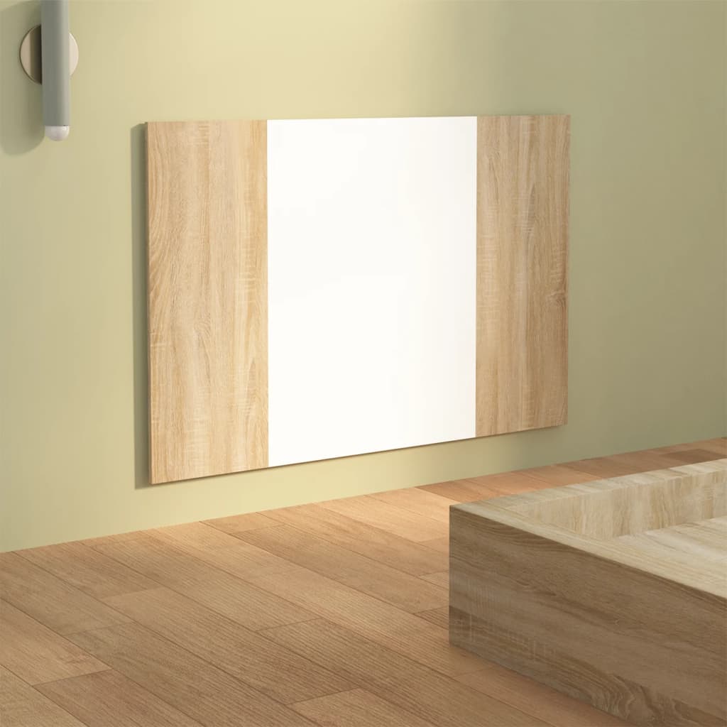 Cabeceira cama 120x1,5x80 cm derivados madeira branco/sonoma