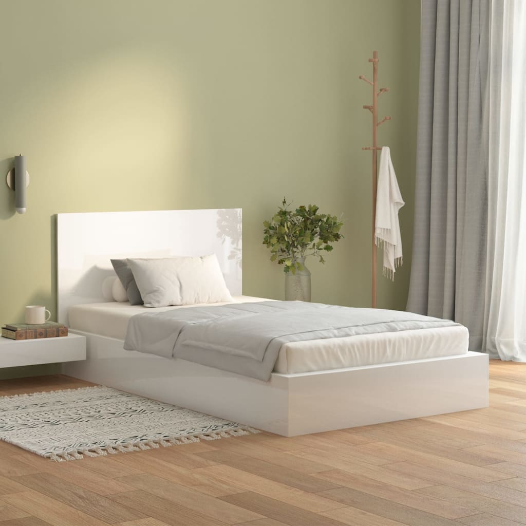Cabeceira cama 120x1,5x80 cm derivados madeira branco/sonoma