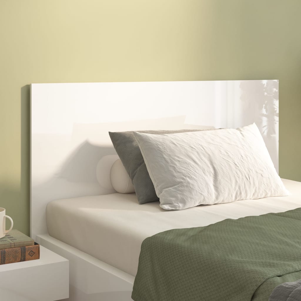 Cabeceira cama 120x1,5x80 cm derivados madeira branco/sonoma