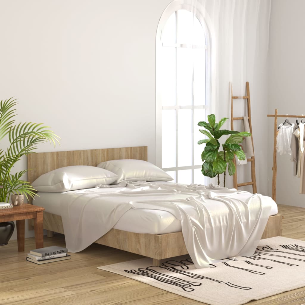Cabeceira cama 160x1,5x80cm cm derivados madeira branco/sonoma