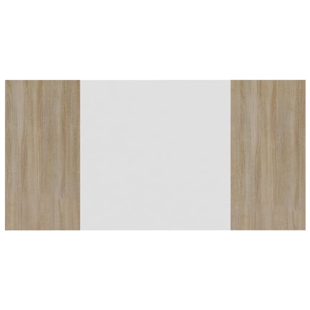 Cabeceira cama 160x1,5x80cm cm derivados madeira branco/sonoma