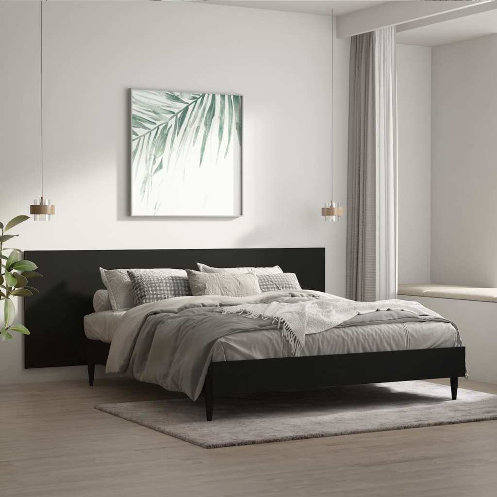 Cabeceira parede 240x1,5x80cm derivado madeira branco brilhante