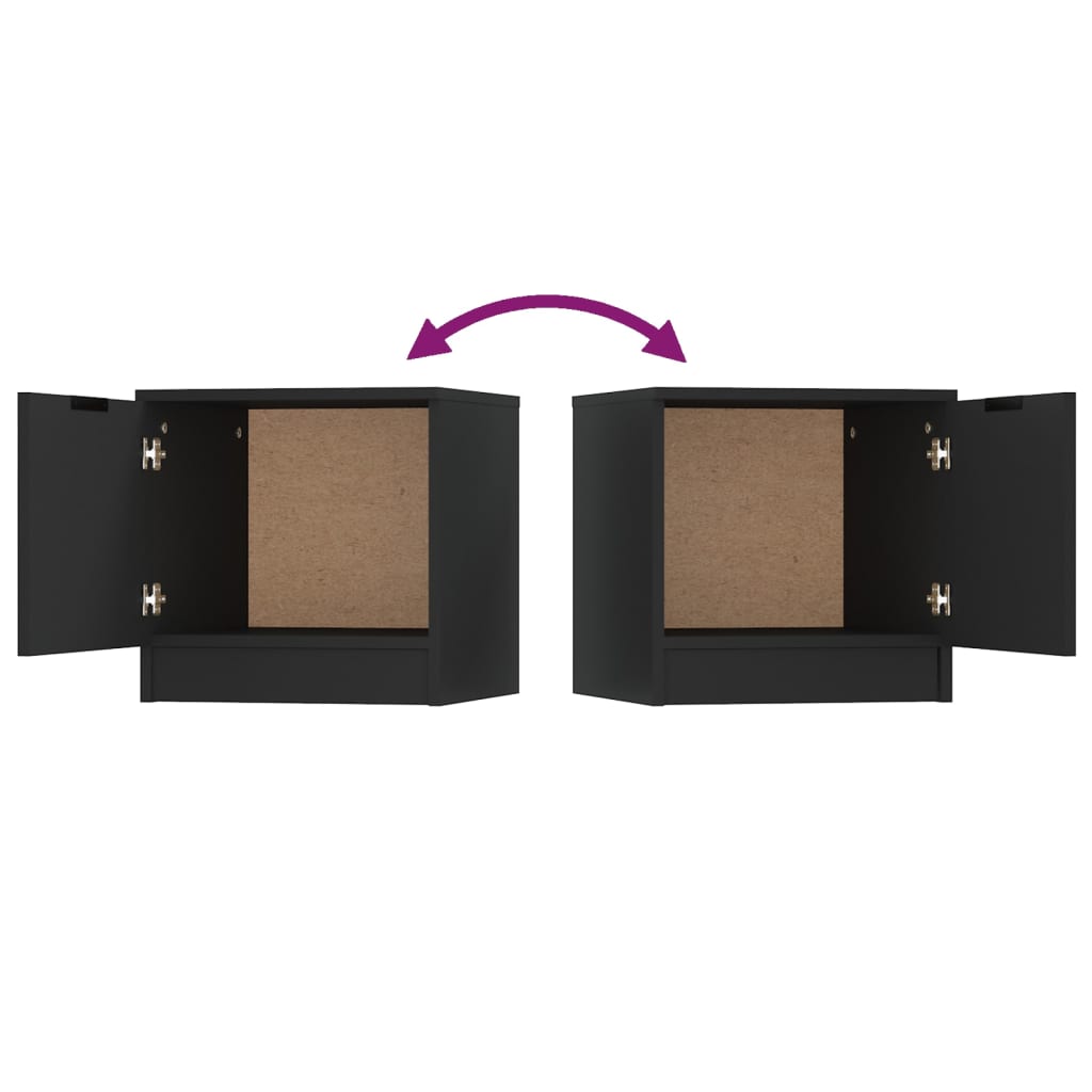 Mesas de cabeceira 2 pcs 40x39x40 cm branco