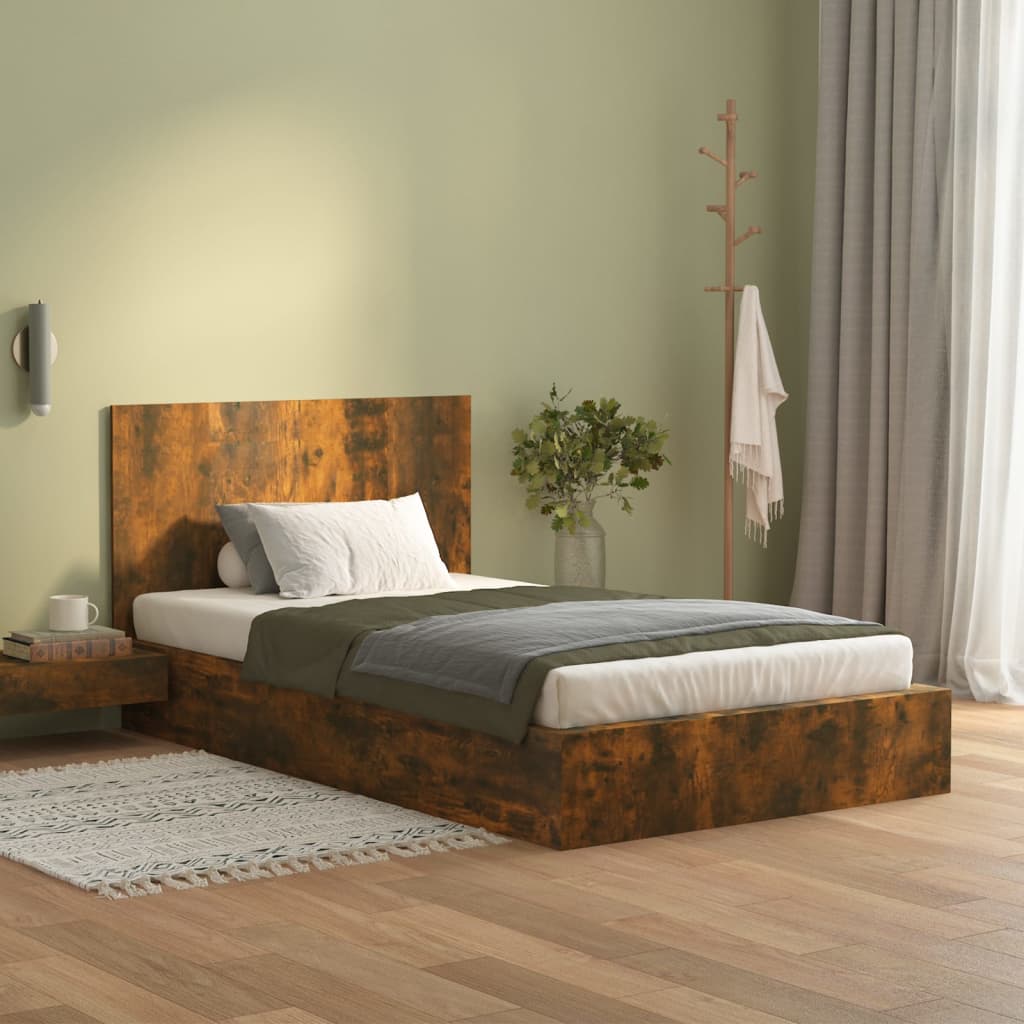 Cabeceira cama 120x1,5x80 cm derivados madeira branco/sonoma