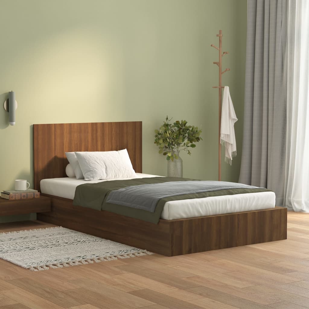 Cabeceira cama 120x1,5x80 cm derivados madeira branco/sonoma