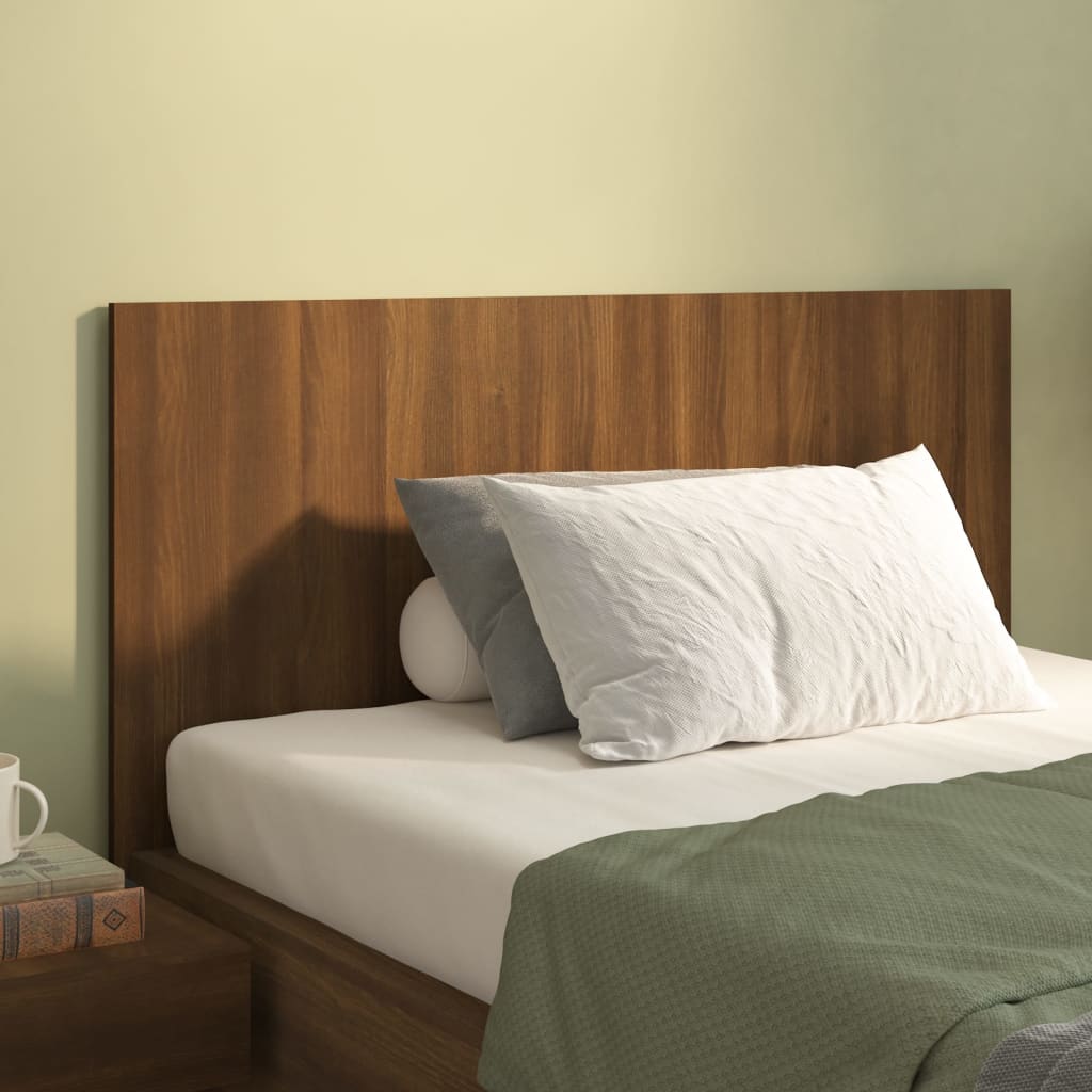 Cabeceira cama 120x1,5x80 cm derivados madeira branco/sonoma