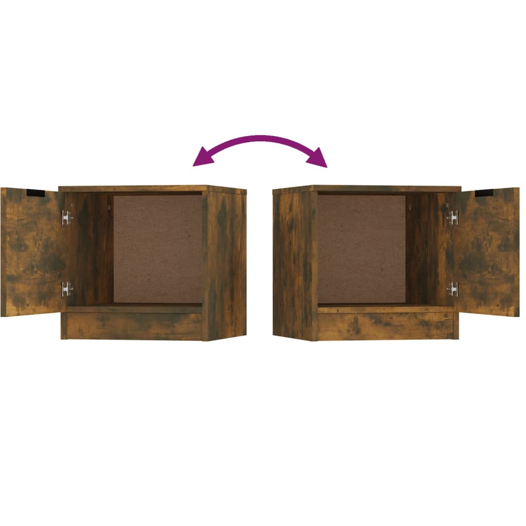 Mesa de cabeceira 40x39x40 cm cinzento cimento