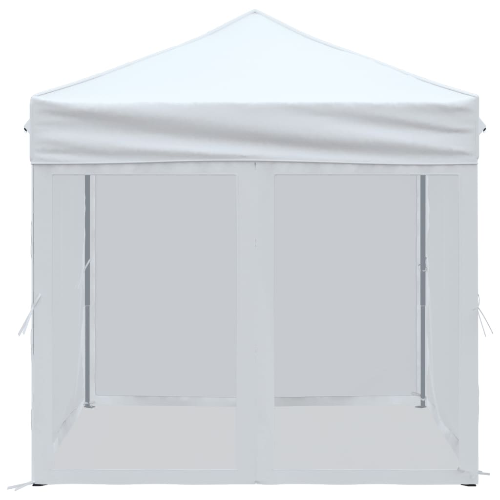 Tenda para festas dobrável com paredes laterais 2x2 m branco