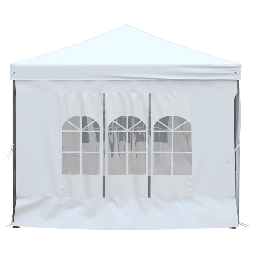 Tenda para festas dobrável com paredes laterais 3x6 m branco