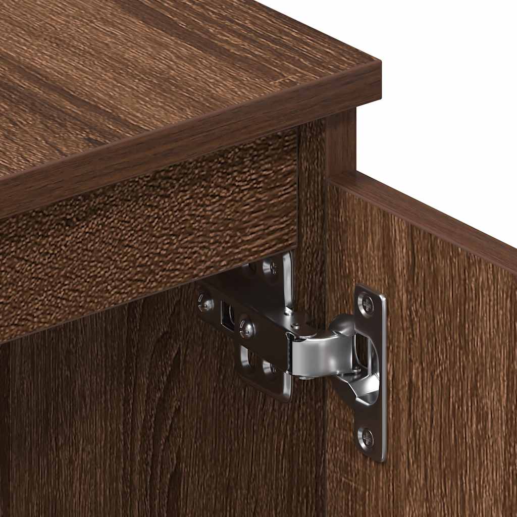 Móvel de TV 140x40x35,5 cm derivados de madeira cinzento sonoma