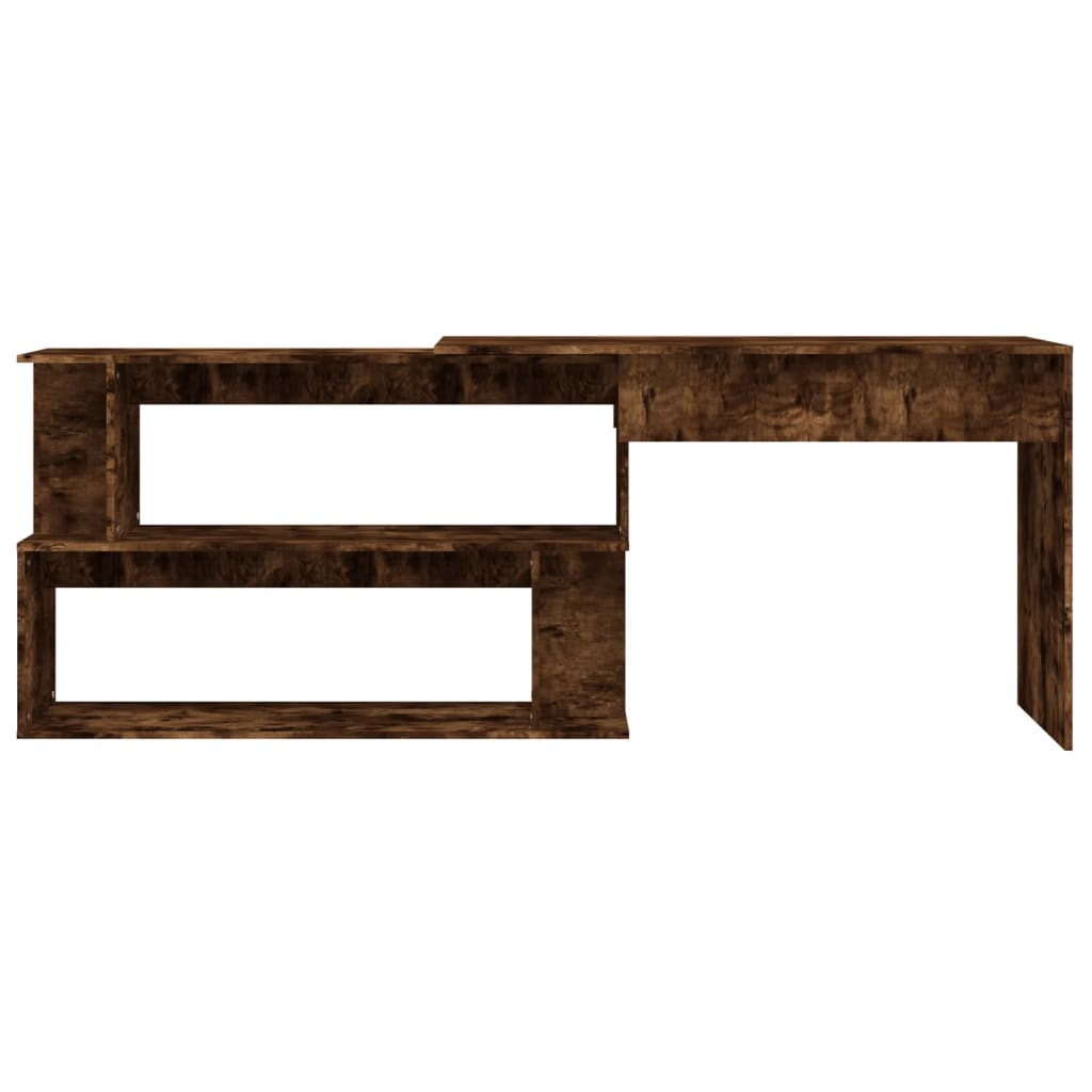 Secretária canto 200x50x76 cm derivados madeira cinzento sonoma