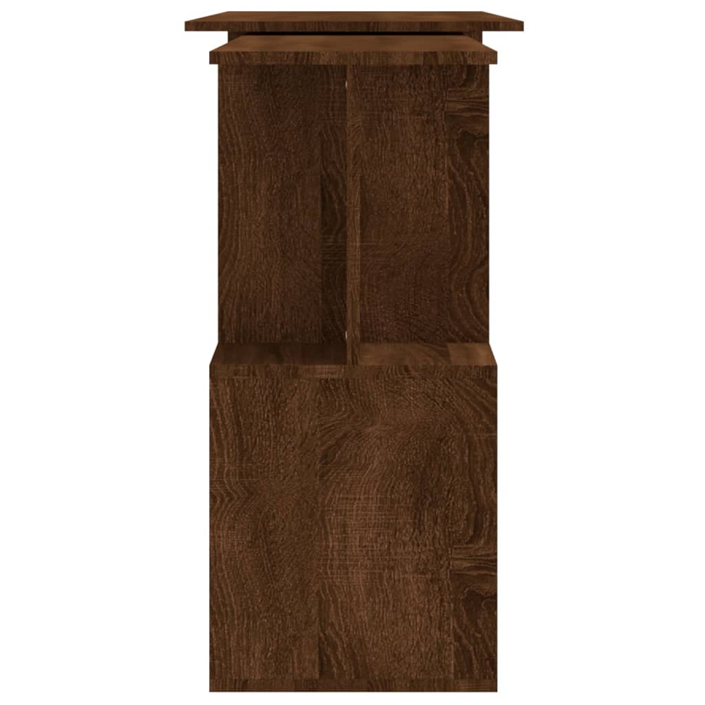 Secretária canto 200x50x76 cm derivados madeira cinzento sonoma