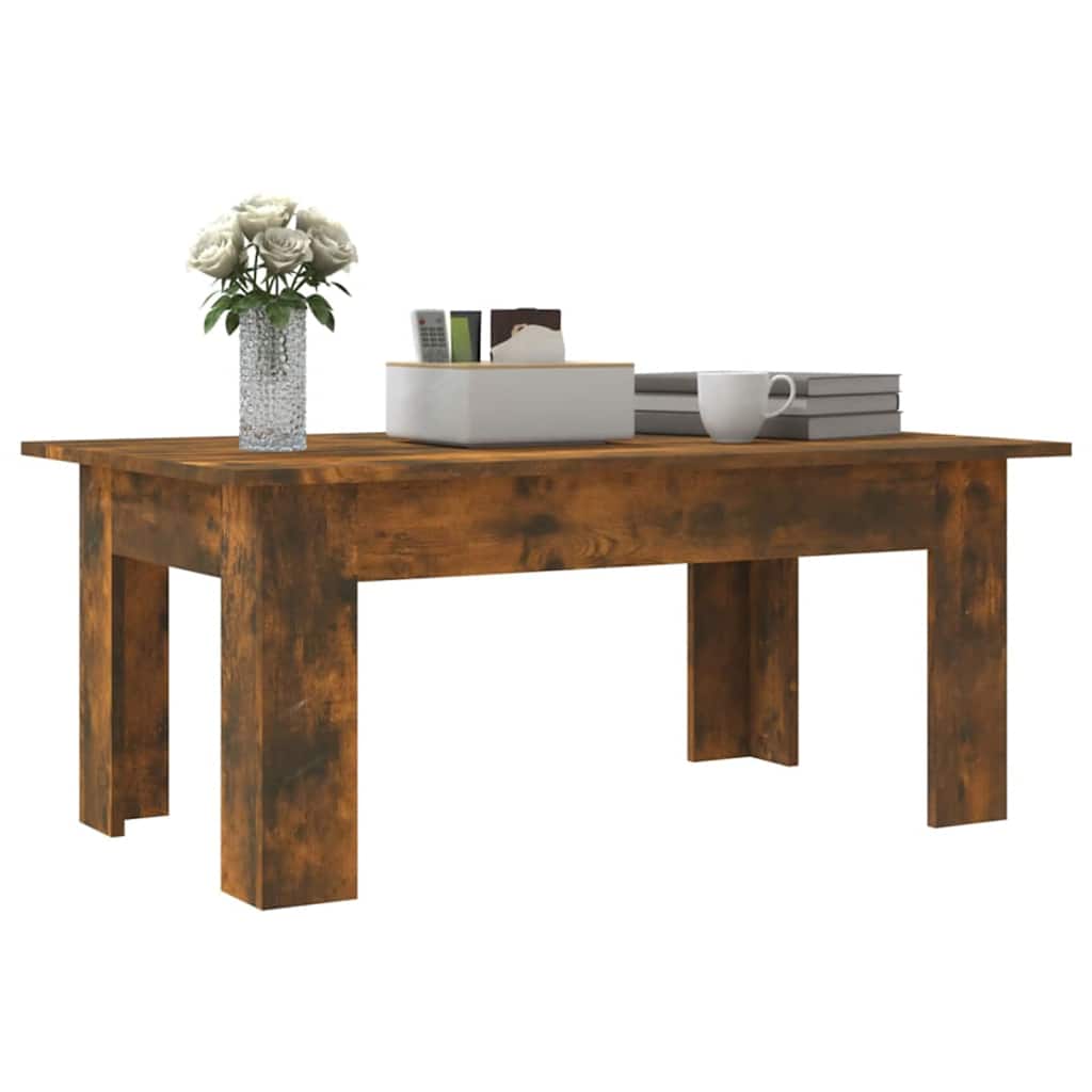 Mesa de centro 100x60x42cm derivados de madeira cinzento sonoma