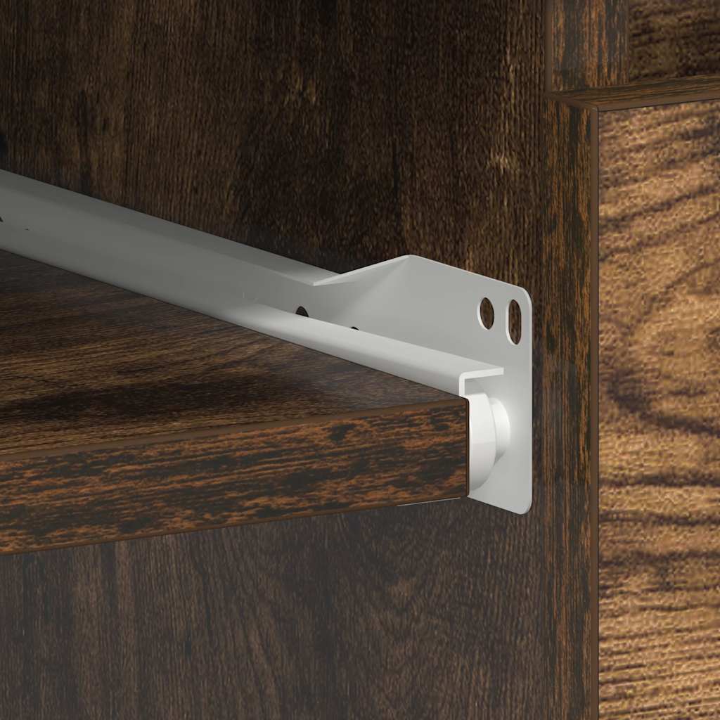 Secretária 90x45x76 cm derivados de madeira cor carvalho fumado