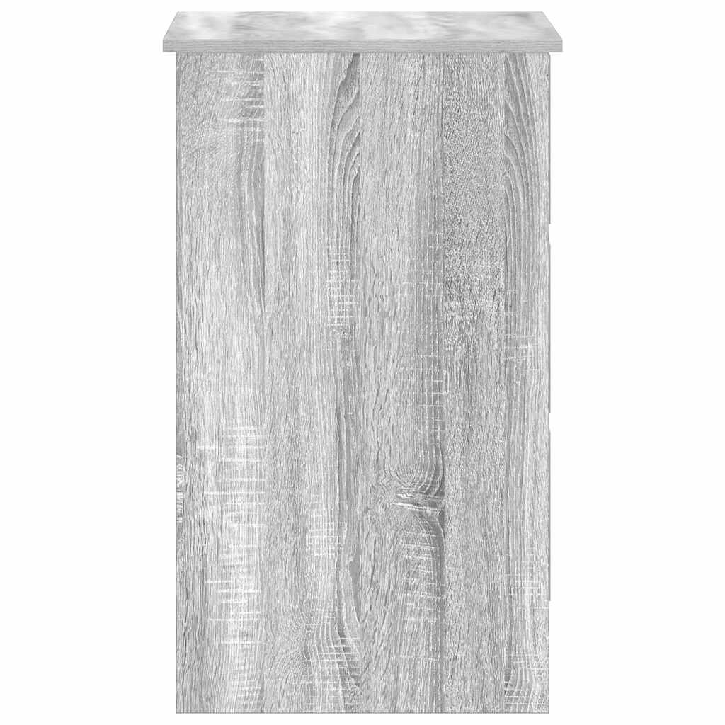 Secretária 90x45x76 cm madeira sonoma processada cinzento