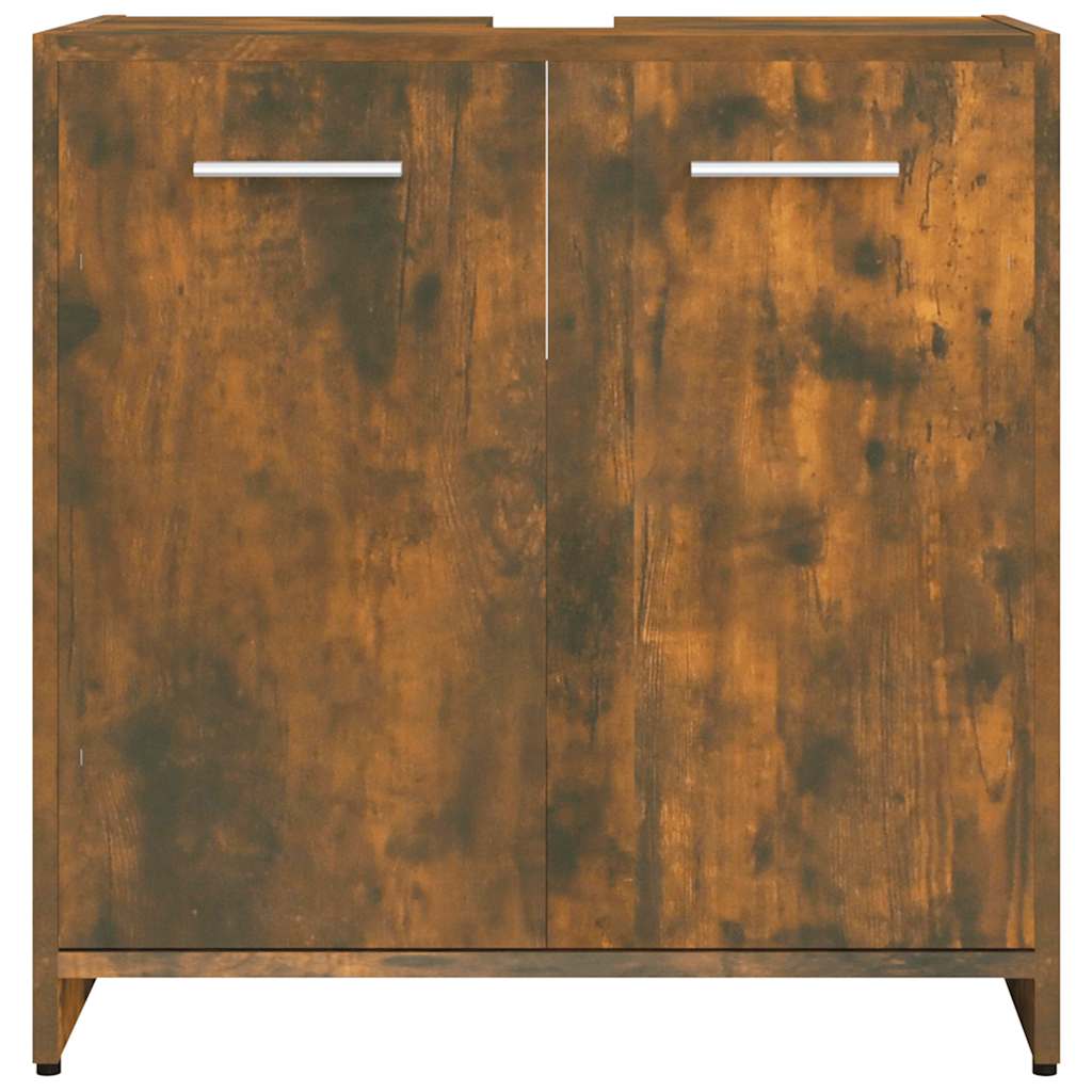 Armário casa de banho 60x33x60 cm madeira sonoma cinza