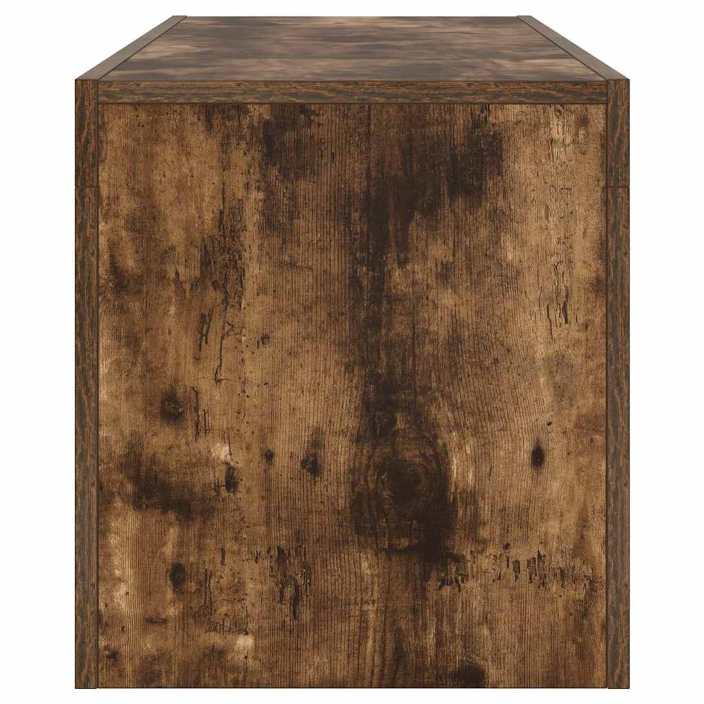 Móvel de TV com luzes LED 120x35x40 cm cinzento sonoma