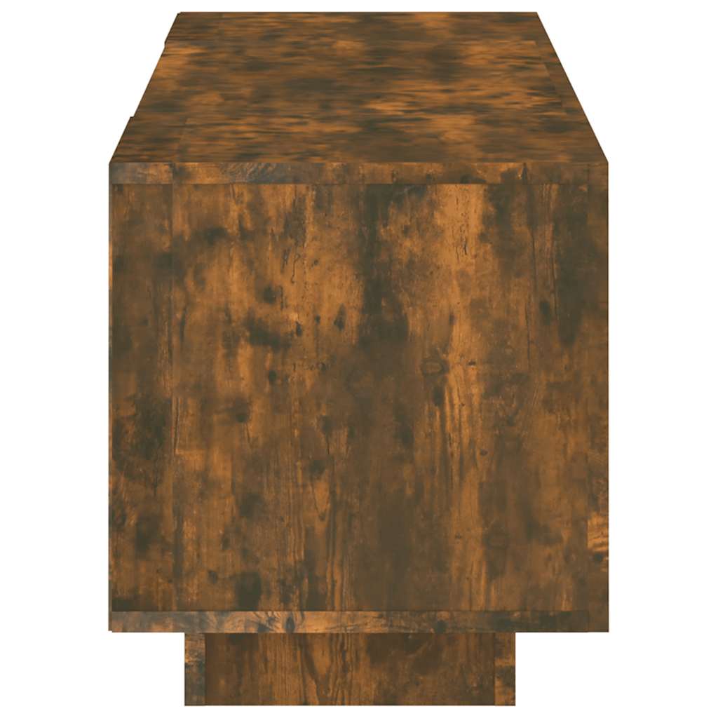 Móvel de TV com luzes LED 160x35x40 cm sonoma cinzento