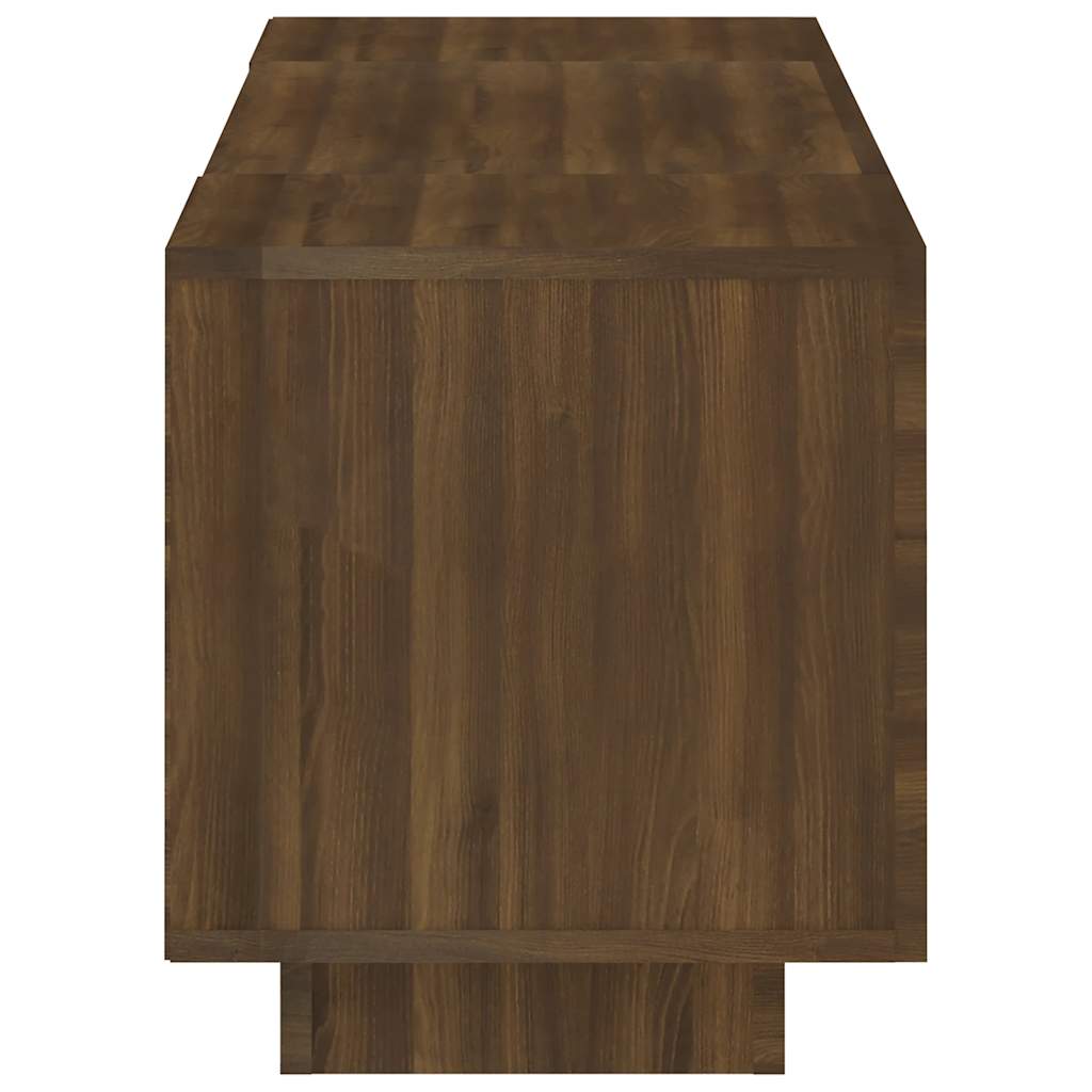 Móvel de TV com luzes LED 160x35x40 cm sonoma cinzento