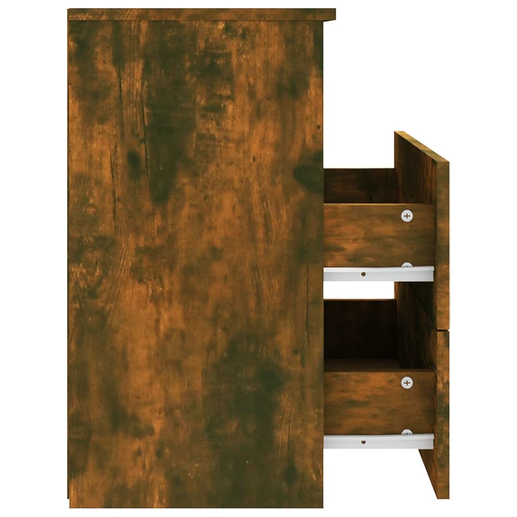 Mesas de cabeceira 2 pcs 50x32x60 cm sonoma cinzento