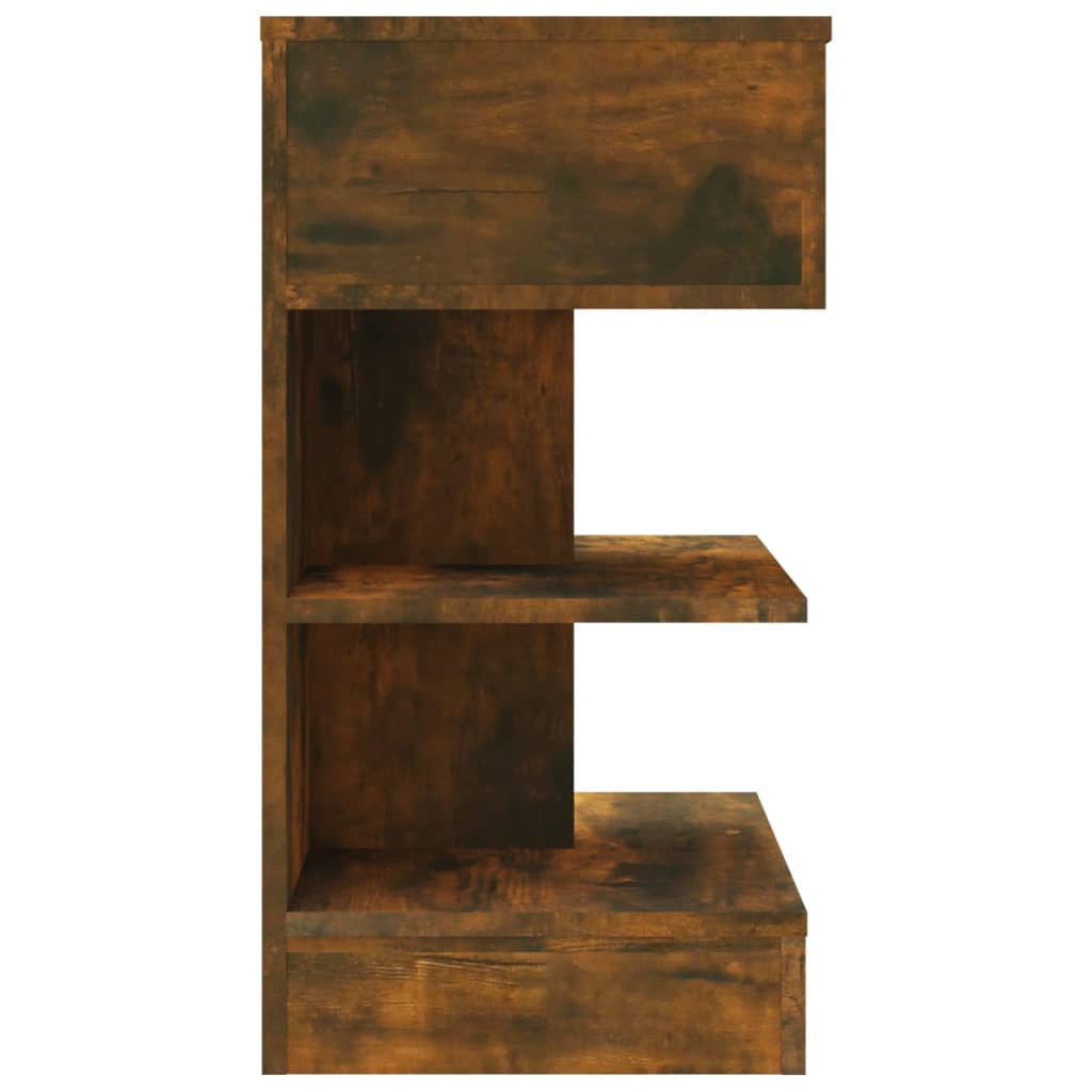 Mesa cabeceira 40x35x65 cm derivados de madeira cinzento sonoma