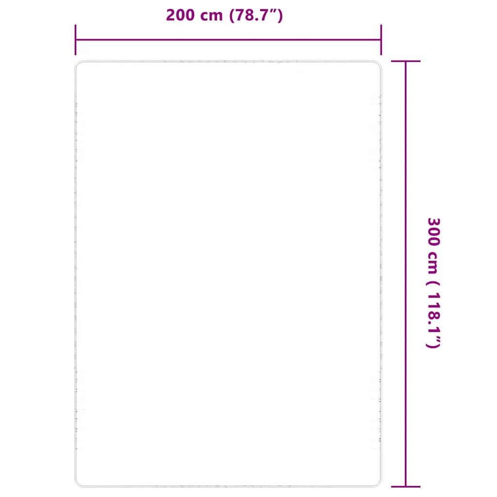 Tapete de juta com apoio de látex 200x300 cm