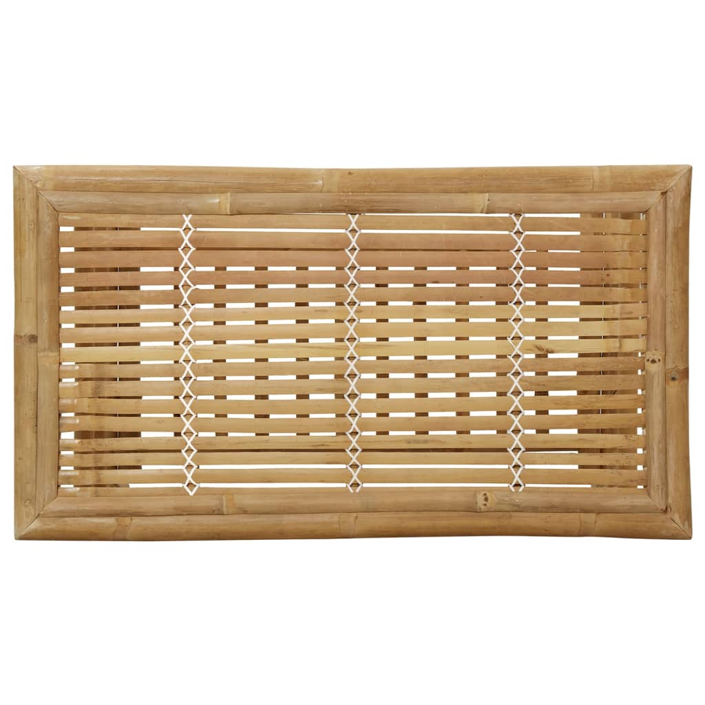 2pcs conj. lounge de jardim bambu c/ almofadões cinzento-escuro