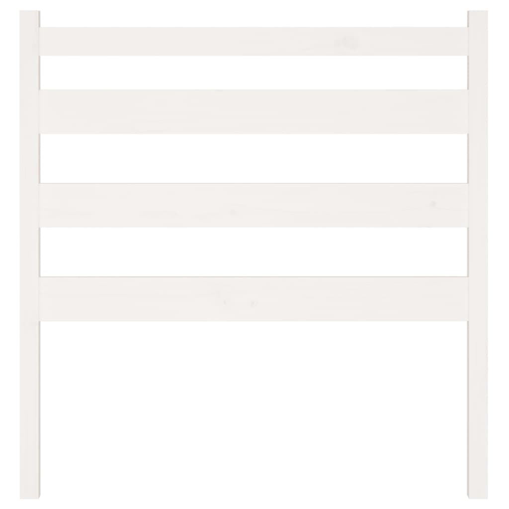 Cabeceira de cama 145,5x4x100 cm madeira de pinho maciça branco