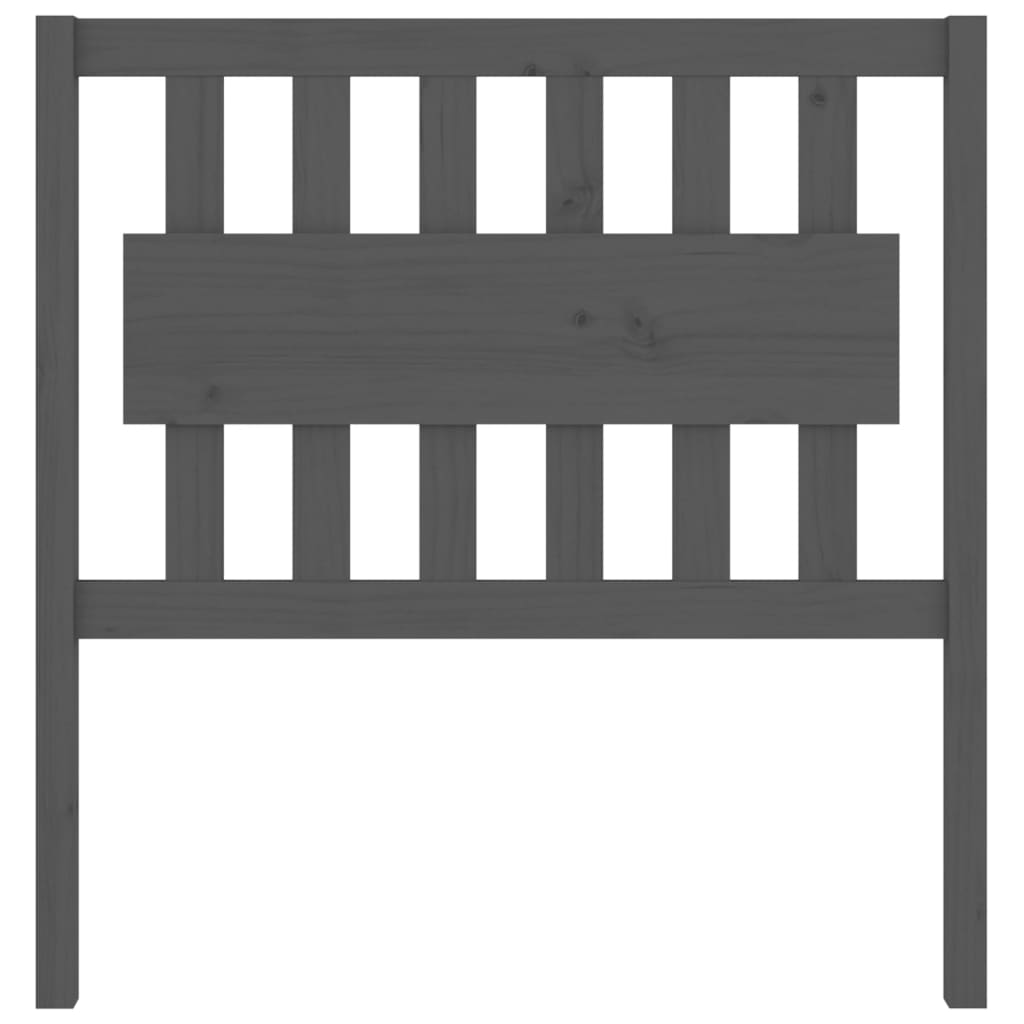 Cabeceira de cama 125,5x4x100 cm madeira de pinho maciça branco