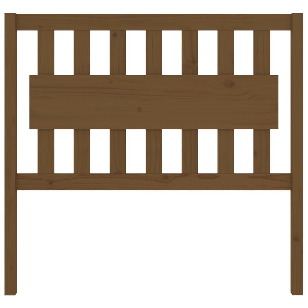 Cabeceira de cama 125,5x4x100 cm madeira de pinho maciça branco