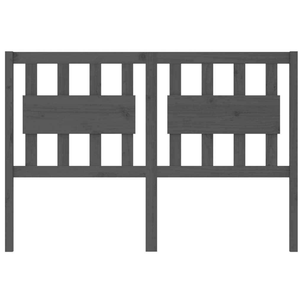 Cabeceira de cama 125,5x4x100 cm madeira de pinho maciça branco