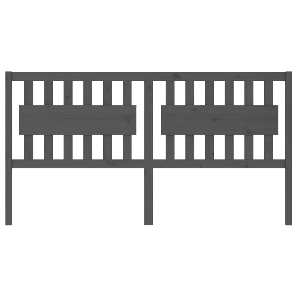 Cabeceira de cama 155,5x4x100 cm madeira de pinho maciça branco