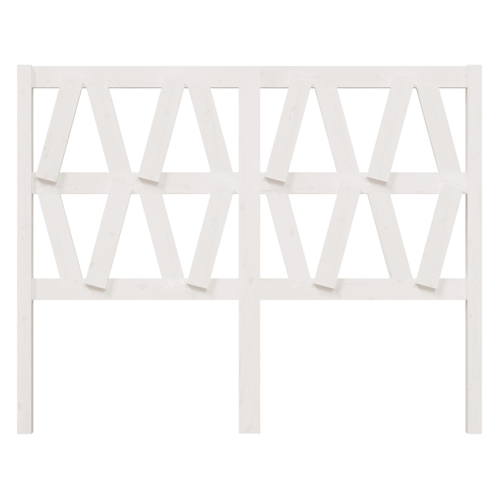 Cabeceira de cama 186x4x100 cm pinho maciço branco