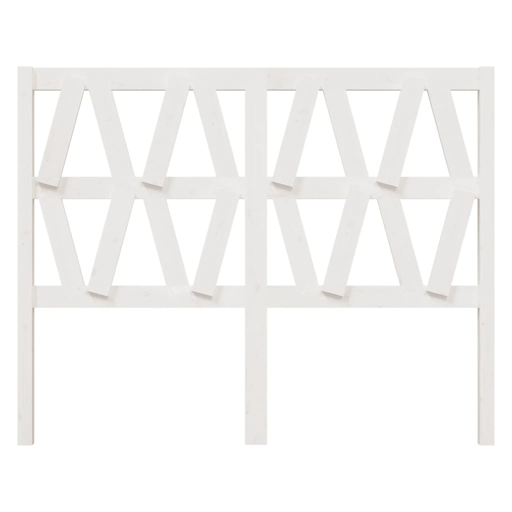 Cabeceira de cama 186x4x100 cm pinho maciço branco