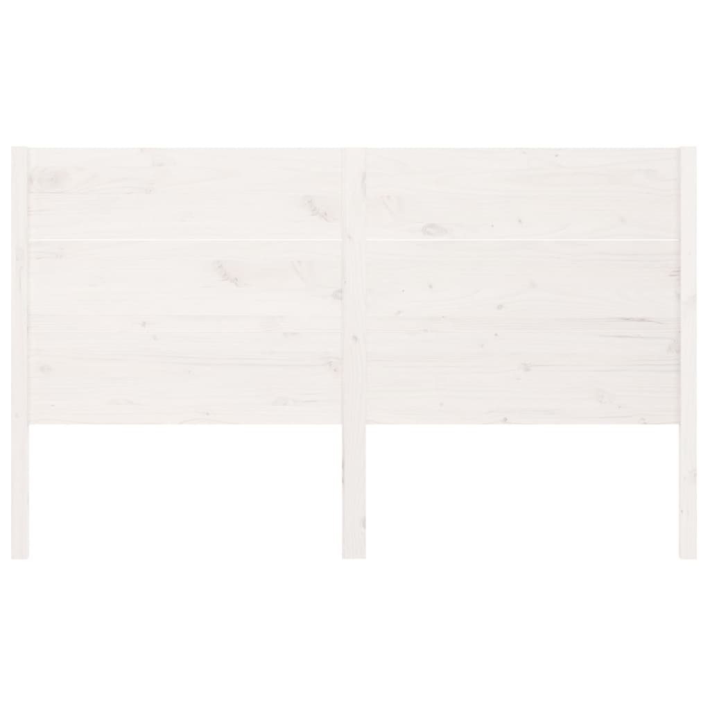 Cabeceira de cama 141x4x100 cm pinho maciço branco